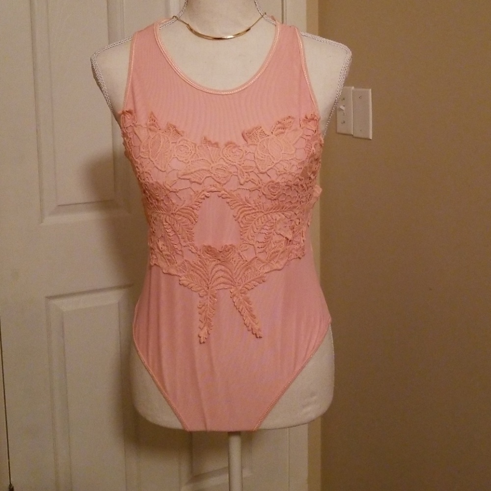 NWOT Peach color Bodysuit
